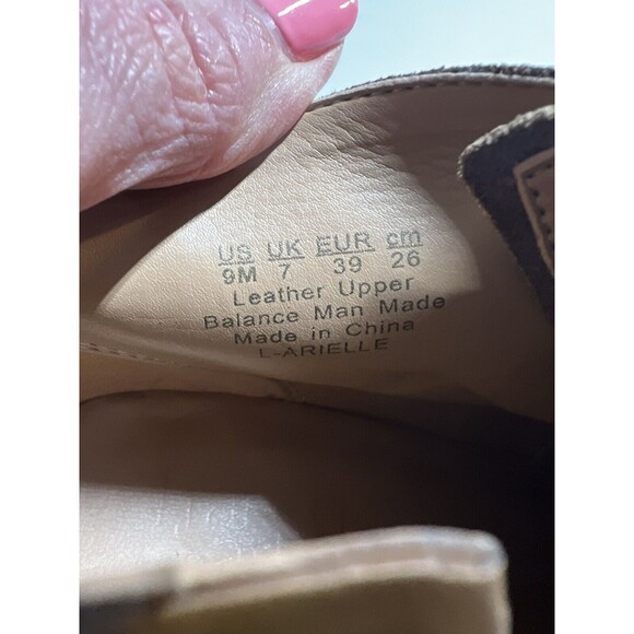 Franco Sarto Larielle Wedge Ankle Boots Booties Taupe Suede Women’s Size 9 - Picture 9 of 10